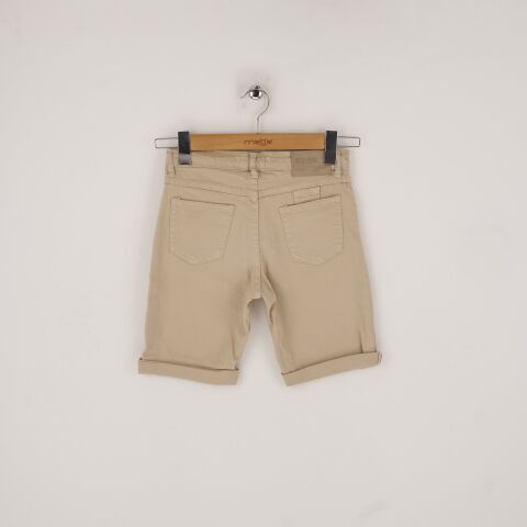 Mutlu Kids Erkek Çocuk Denim Şort Beyaz - 9 Yaş