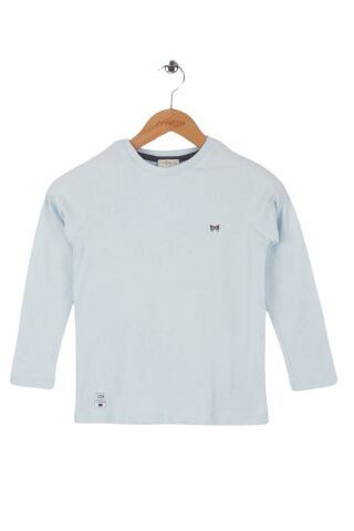 Mutlu Kids Basic Erkek Çocuk Uzun Kollu Tişört BUZ MAVİ - 15-16 Yaş