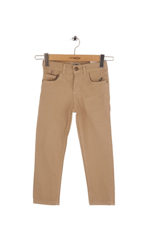 Mutlu Kids Erkek Çocuk Gabardin Pantolon Bej - 9 Yaş