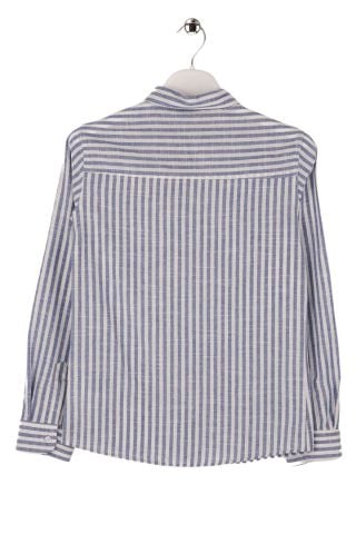 Mutlu Kids Çizgili Erkek Çocuk Gömlek Saks - 6 Yaş