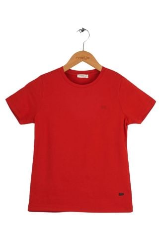 Mutlu Kids Kız Çocuk Tişört Kırmızı - 15 Yaş