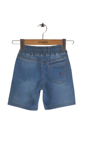 Mutlu Kids Erkek Çocuk Kot Kapri Şort ORTA MAVİ - 5 Yaş