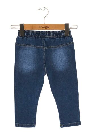 Mutlu Kids Erkek bebek Pantolon ORTA MAVİ - 9 Ay