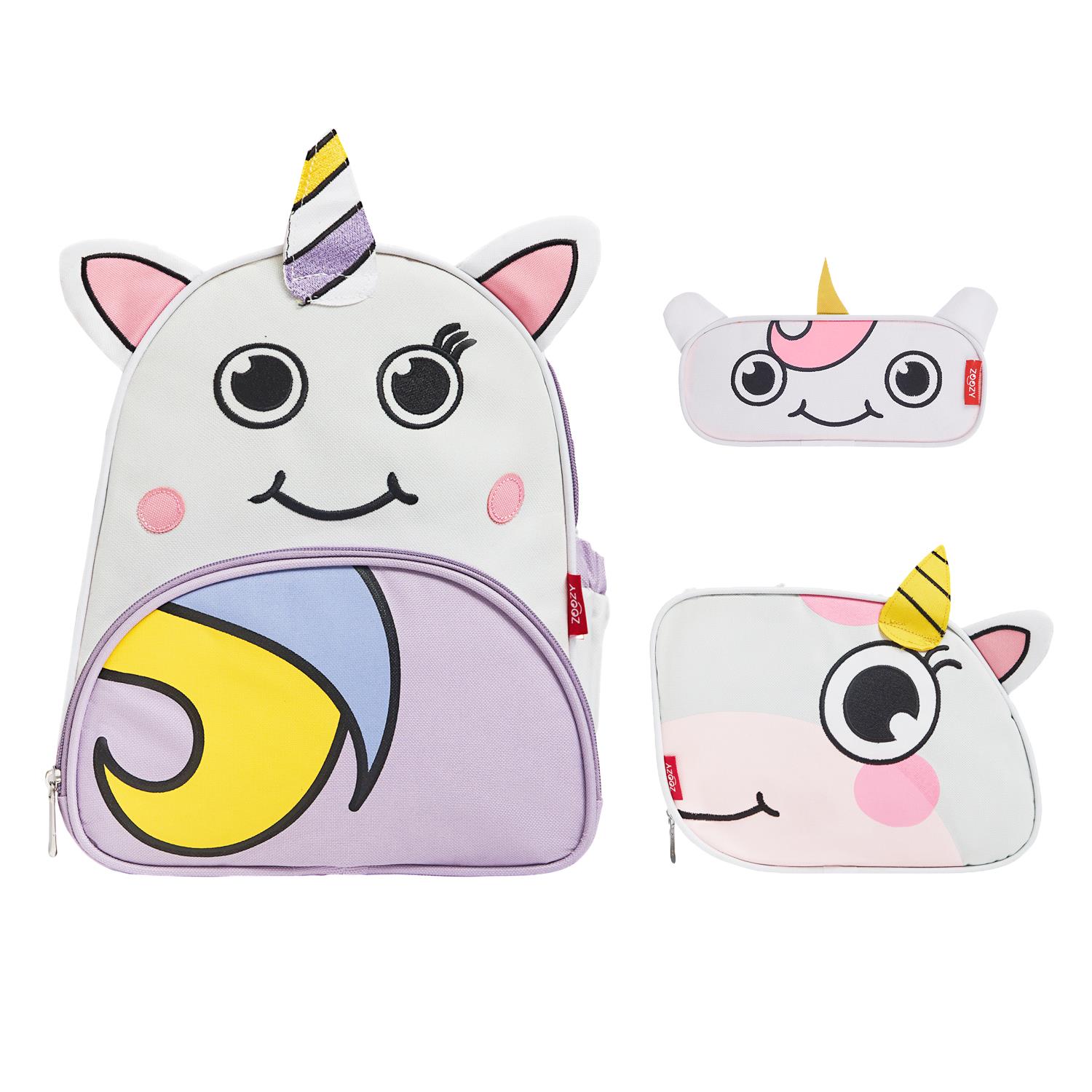 Unicorn Bag Set (backpack-lunch bag-pen holder)