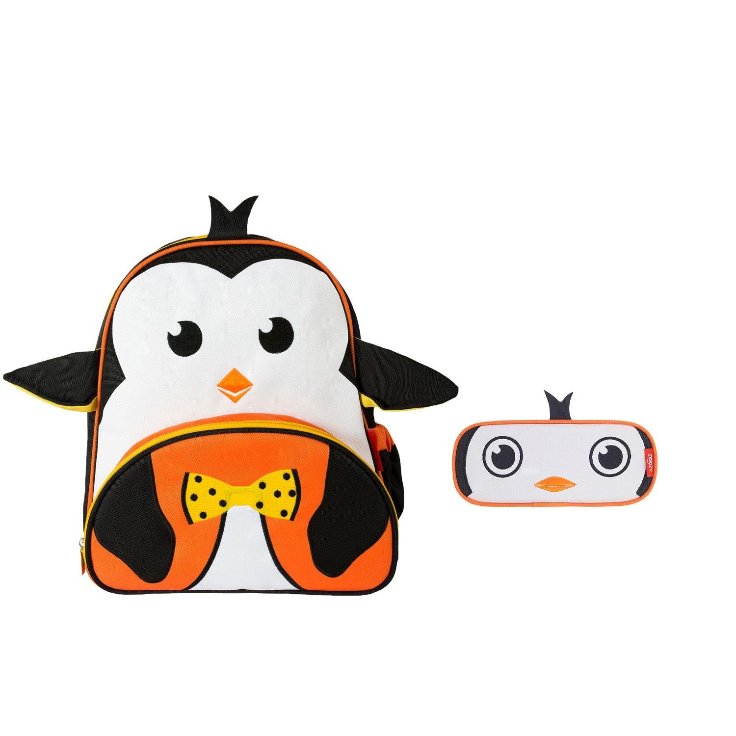 Penguin Bag Set (backpack-pen holder)