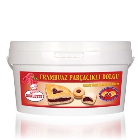 OVALETTE FRAMBUAZ MEYVE PARÇACIKLI DOLGU 4 KG