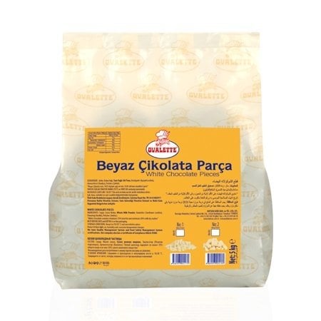 OVALETTE BEYAZ PARÇA ÇİKOLATA 5 KG NO 2