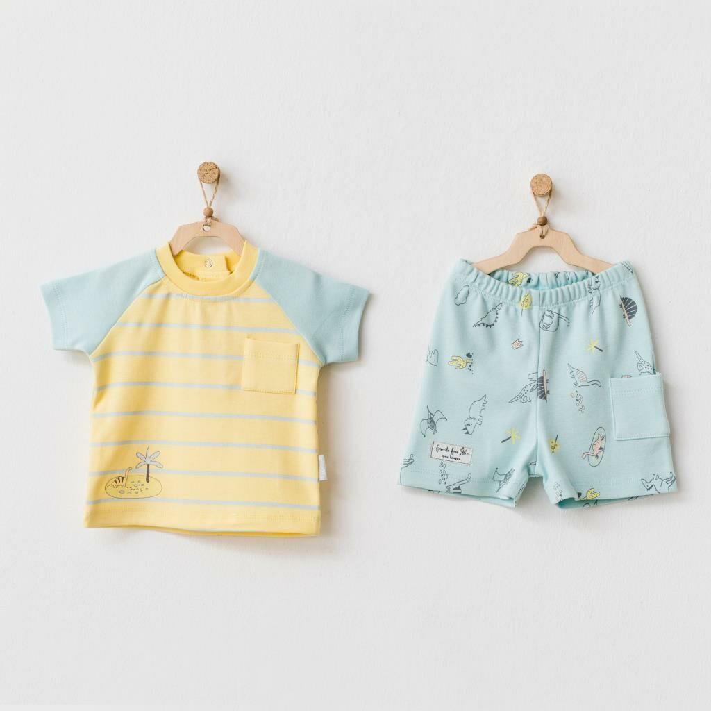 Andy Wawa Erkek Bebek Şort T Shirt  Takım -AC21512