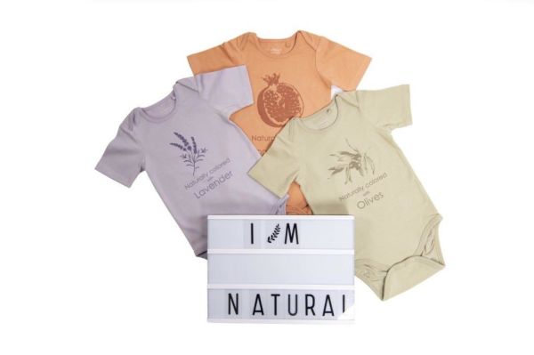 I'm Natural Organik Lavanta Desenli Kısa Kollu Çıtçıtlı Body 110852 Lavanta