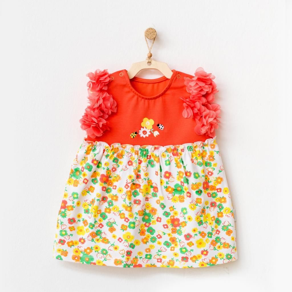 Andy Wawa Kız Bebek Yazlık Kolsuz Elbise  -AC21835