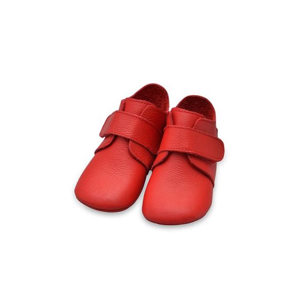 Hakiki Deri Anatomik Taban İlk Adım Ayakkabısı Kırmızı-MKN.0044