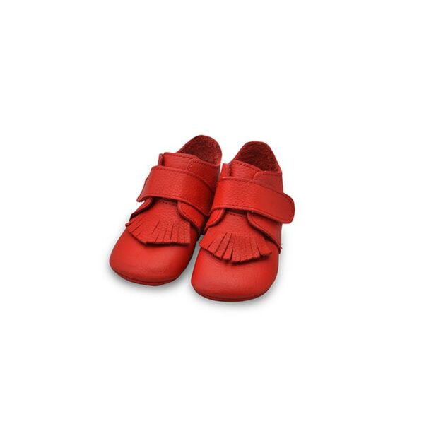Hakiki Deri Anatomik Taban İlk Adım Ayakkabısı Kırmızı-MKN.0046