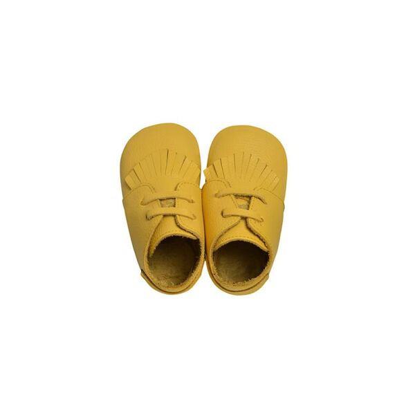 Hakiki Deri Anatomik Taban İlk Adım Ayakkabısı Sarı-MKN.0025