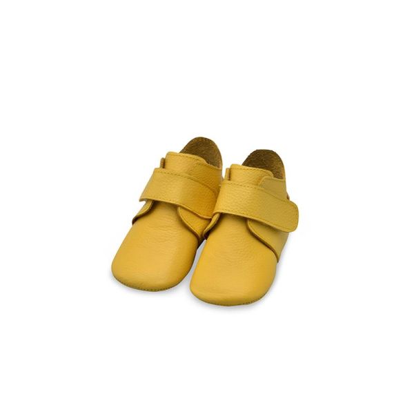 Hakiki Deri Anatomik Taban İlk Adım Ayakkabısı Sarı-MKN.0024