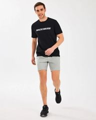 SKECHERS M LIGHTWEIGHT GRAPHIC TEE T-SHIRT UNISEX KISA KOL T-SHIRT