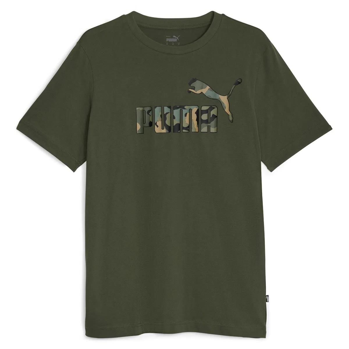 Puma ESS+ CAMO Graphic Tee Myrtle Erkek T-Shirt