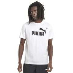 Puma Essential Logo Tee Erkek Beyaz Günlük Stil Tişört