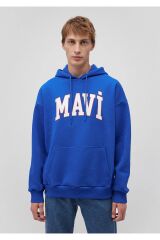 MAVİ MAVİ BASKILI SWEATSHIRT ERKEK HOODIE