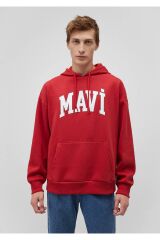 MAVİ MAVİ BASKILI SWEATSHIRT ERKEK HOODIE