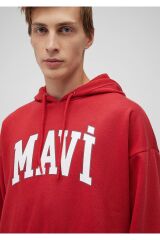 MAVİ MAVİ BASKILI SWEATSHIRT ERKEK HOODIE