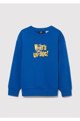 MAVİ BUGS BUNNY BASKILI SWEATSHIRT ERKEK ÇOCUK SWEATSHIRT