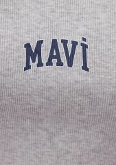 MAVİ MAVİ LOGO ATLET KADIN LOGO T-SHIRT