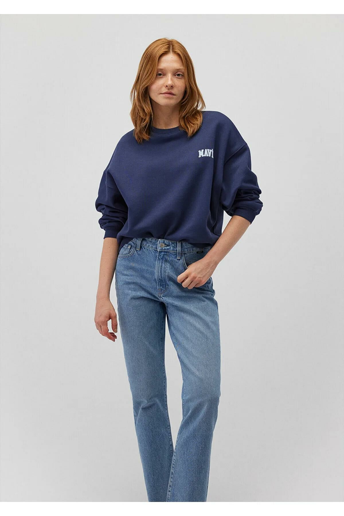 MAVİ MAVİ LOGO SWEATSHIRT KADIN LOGO T-SHIRT