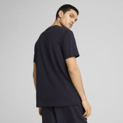 PUMA ESS NO. 1 LOGO TEE NEW NAVY UNISEX KISA KOL T-SHIRT