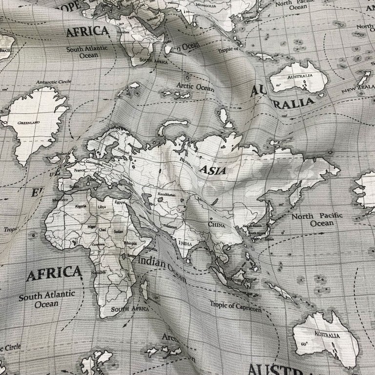 Dünya Haritası Müslin Bezi