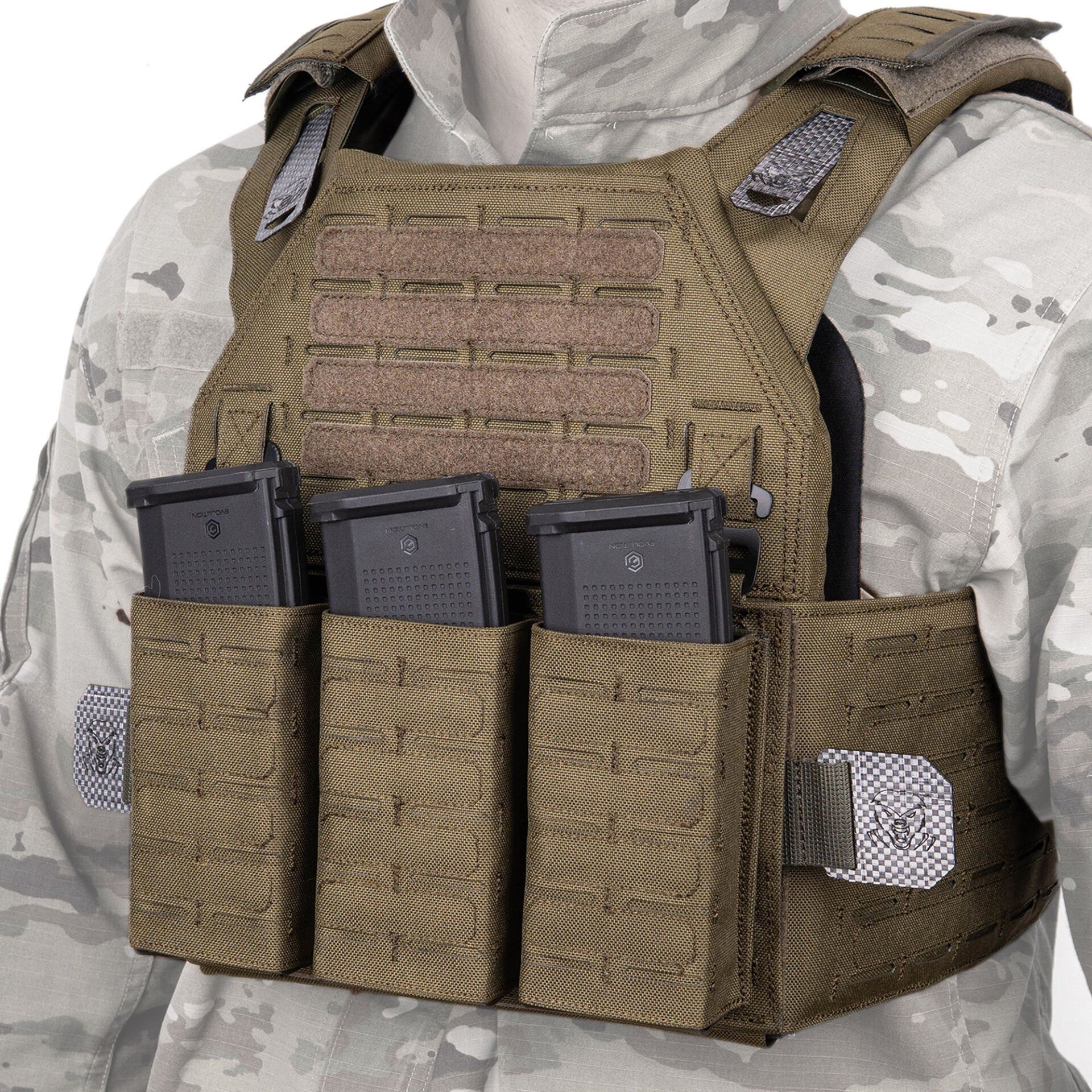Mas Tactical® Plaka Taşıyıcı 6394 Lazer Kesim Haki
