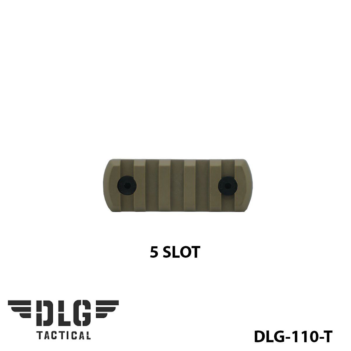 M-LOK POLYMER RAIL 5 SLOT DLG-110-T Tan