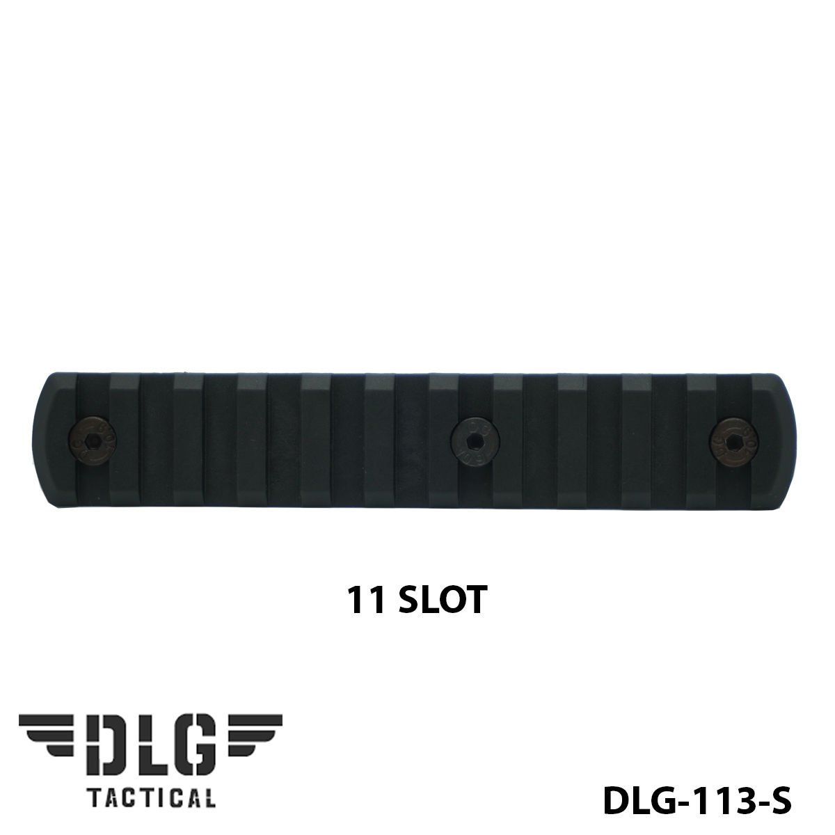 M-LOK POLYMER RAIL 11 SLOT DLG-113-S Siyah