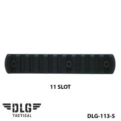 M-LOK POLYMER RAIL 11 SLOT DLG-113-S Siyah