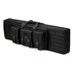 Mas Tactical® Çift Tüfek Taşıma Çantası Siyah MILTEC Model