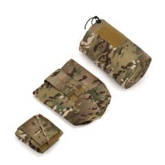 Mas Tactical® Boş Şarjör Torbası Katlanır Tip Multicam