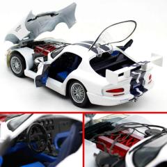 MAISTO DIECAST 1/18 DODGE VIPER GT2-WHITE