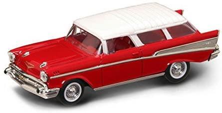 LUCKY DIECAST 1/43 1957 CHEVROLET NOMAD-RED