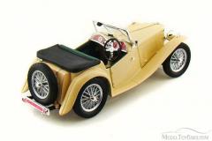 LUCKY 92468 DIECAST 1/18 1947 MG TC MIDGET-YELLOW