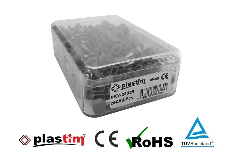 PLASTİM GRİ 2x2.50MM  İZOLELİ KABLO YÜKSÜĞÜ