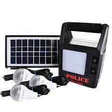 Police Pk-4000 Solar Enerjili 4 Adet Led Ampül Lityum Pil (25200Mah)