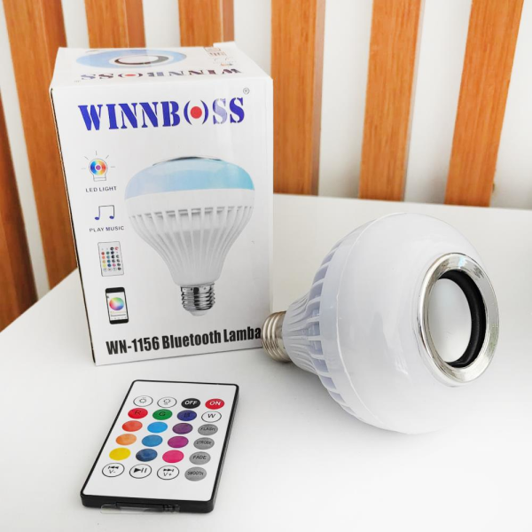 LED AMPUL RGB + MÜZİK KUTUSU BLUETOOTH Winnboss Wn-1156