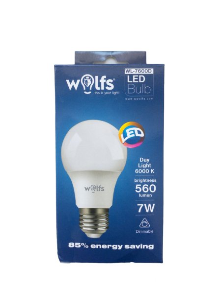 WOLFS WL-7600D 7W 6000K DİM EDİLEBİLİR  LED LAMBA