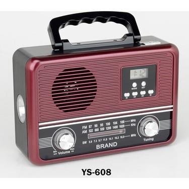 RADYO NOSTALJİK YS-608 BLUETOOTH - USB - HAFIZA KARTI - RADYO