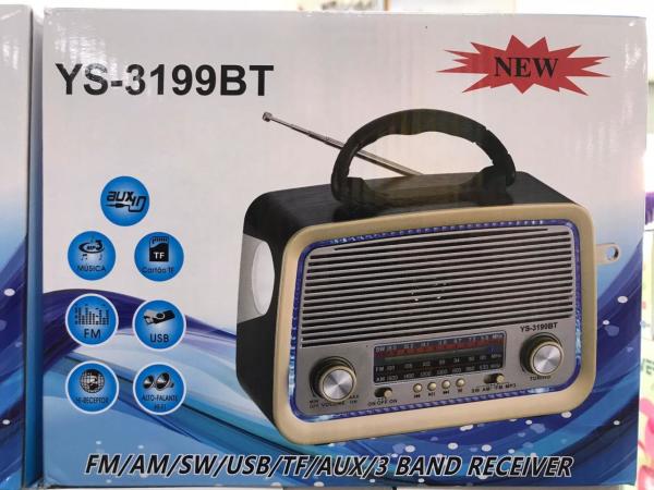 RADYO NOSTALJİK YS-3199 BLUETOOTH - USB - HAFIZA KARTI - RADYO