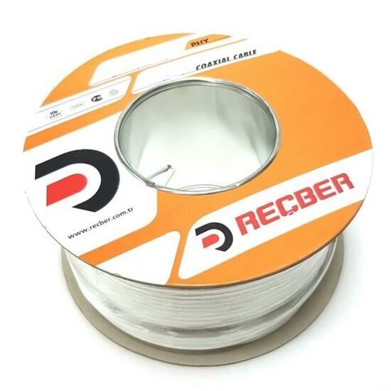 REÇBER RG-6-U6  FULL BAKIR ANTEN KABLOSU BEYAZ