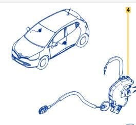 Renault Clio 4 Sağ Ön Kapı Kilidi 805024563R
