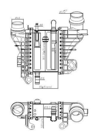 Yeni Duster Sandero Qasqhai Turbo Radyatör 144967867R