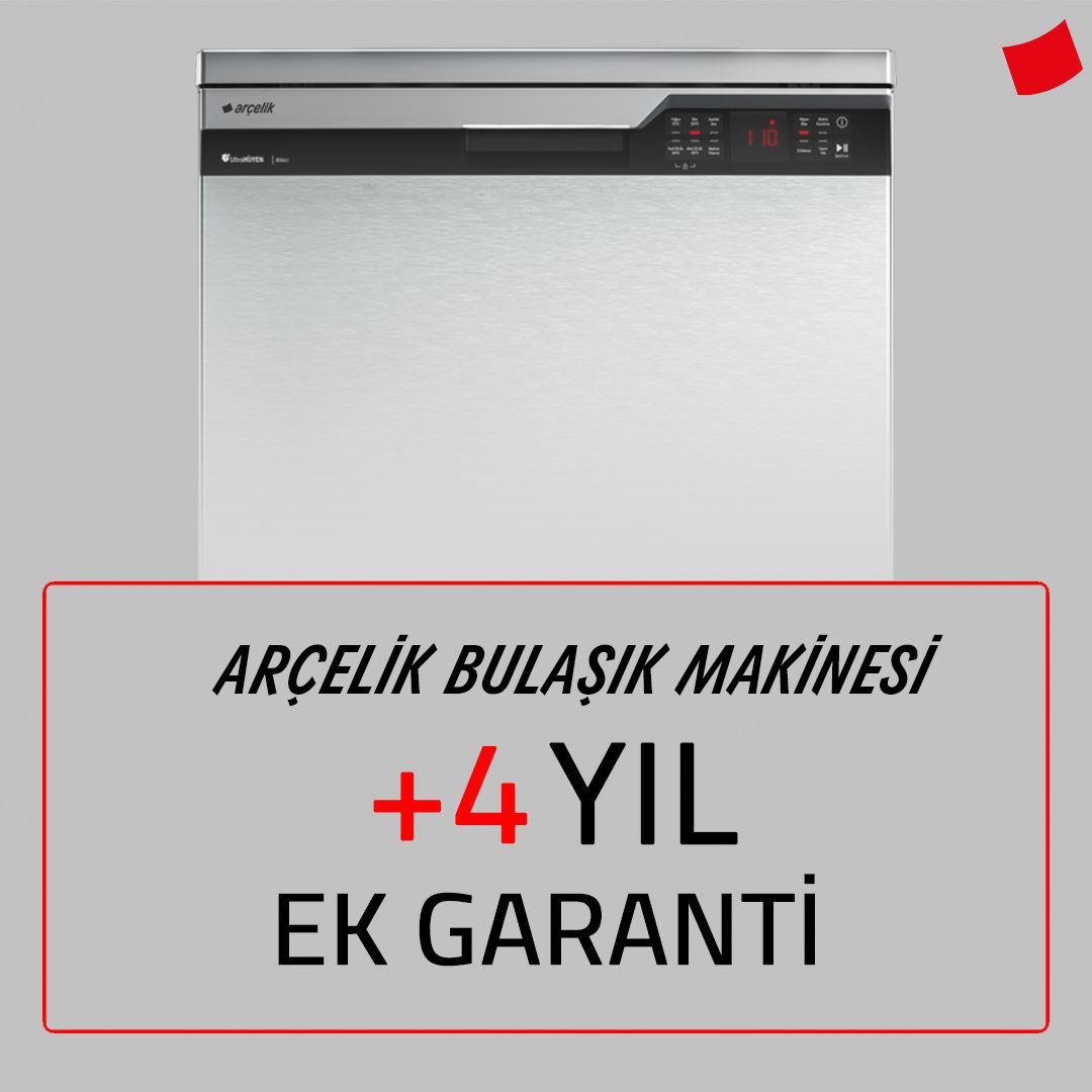 Arçelik Ek Garanti 0-6 Ay + 4 Yil (Bulaşık Makinesi için)