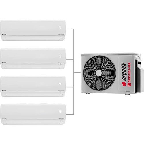 Arçelik Multi Sistem Duvar Tipi 4+1 Inverter 9+12+12+12 30000BTU Klima ZM30105-9121212