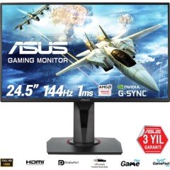 Asus VG258Q 24.5'' 144Hz 1ms (HDMI + Display + DVI-D) FreeSync GSync Full HD TN Oyuncu Monitör